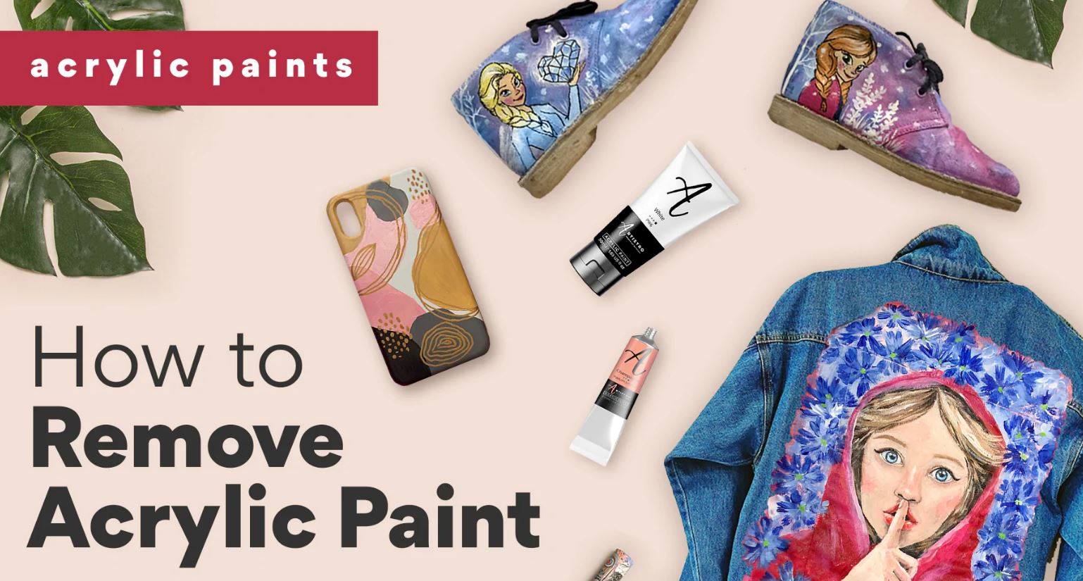 how to remove acrylic paints