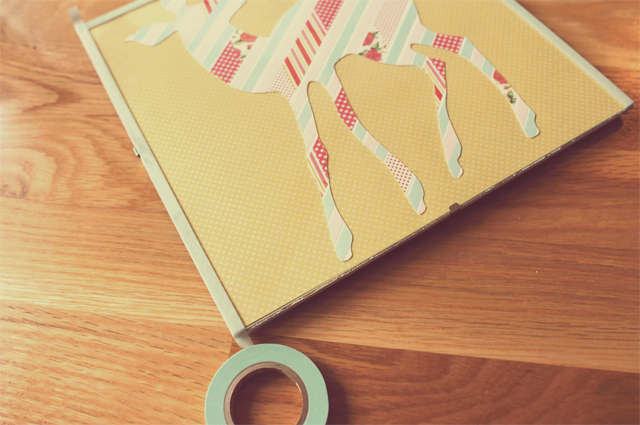 washi tape art making