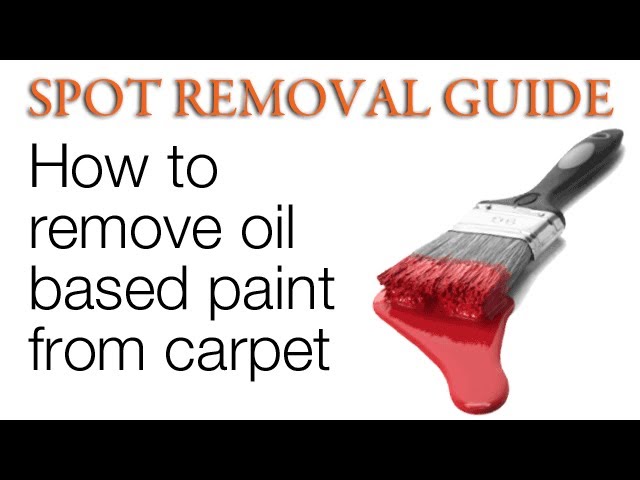 removing oil based paint