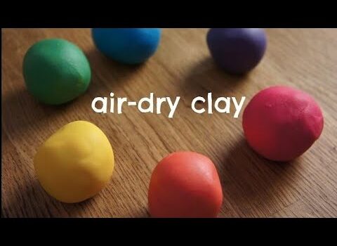 air dry clay colored