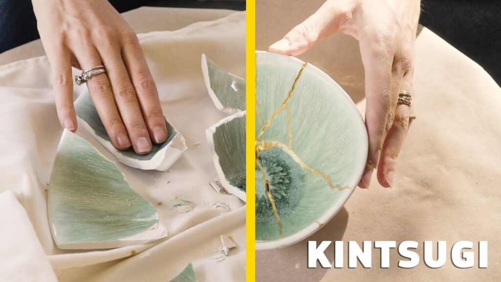 kintsugi of pottery