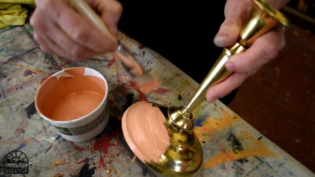 painting brass item