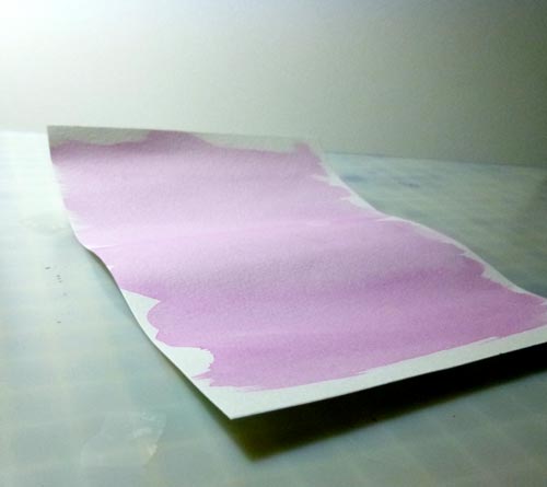warped watercolor paper