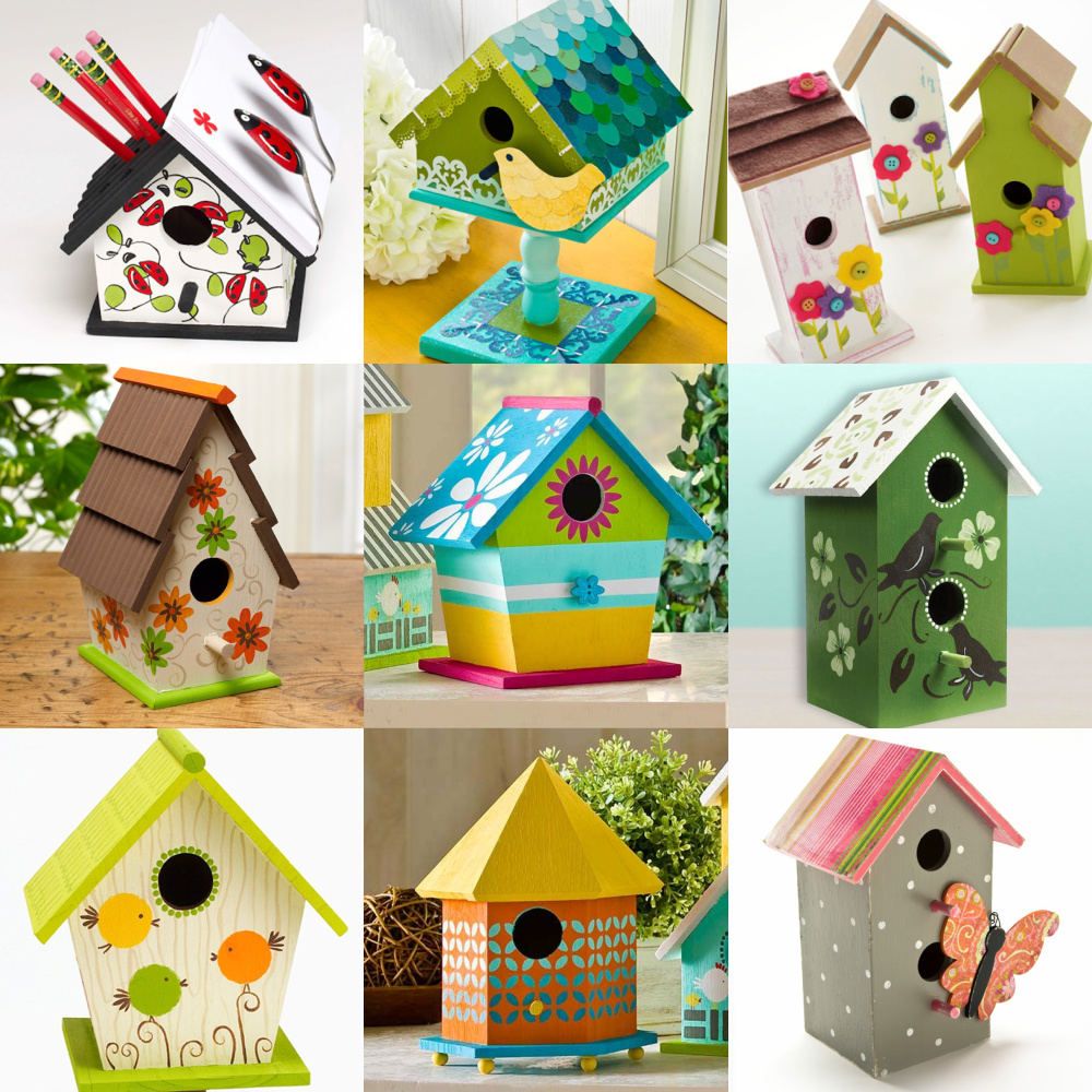 Painted-birdhouses-feature-designs