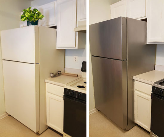 painting stainless steel appliance after and before look-passionthursday.com