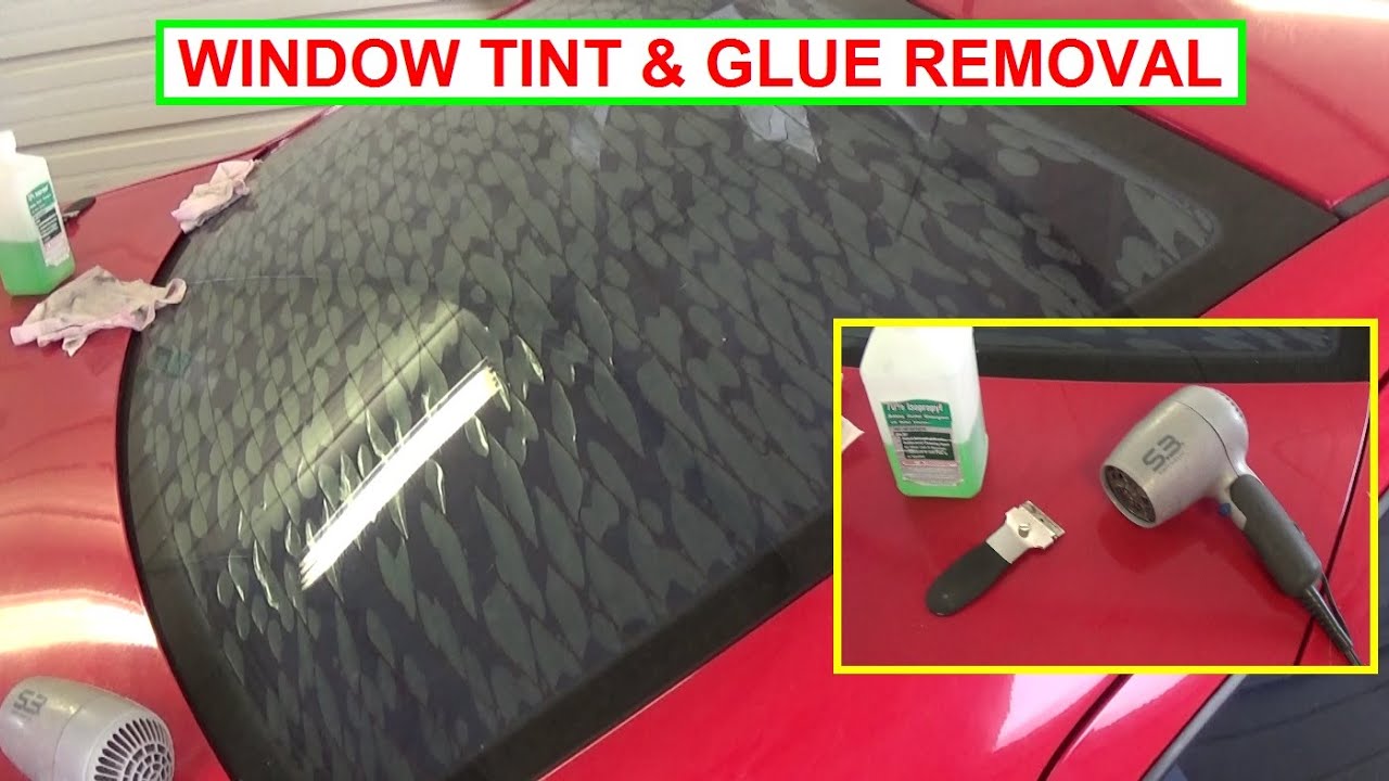 How To Remove Window Tint Glue From Rear Window-passionthursday.com